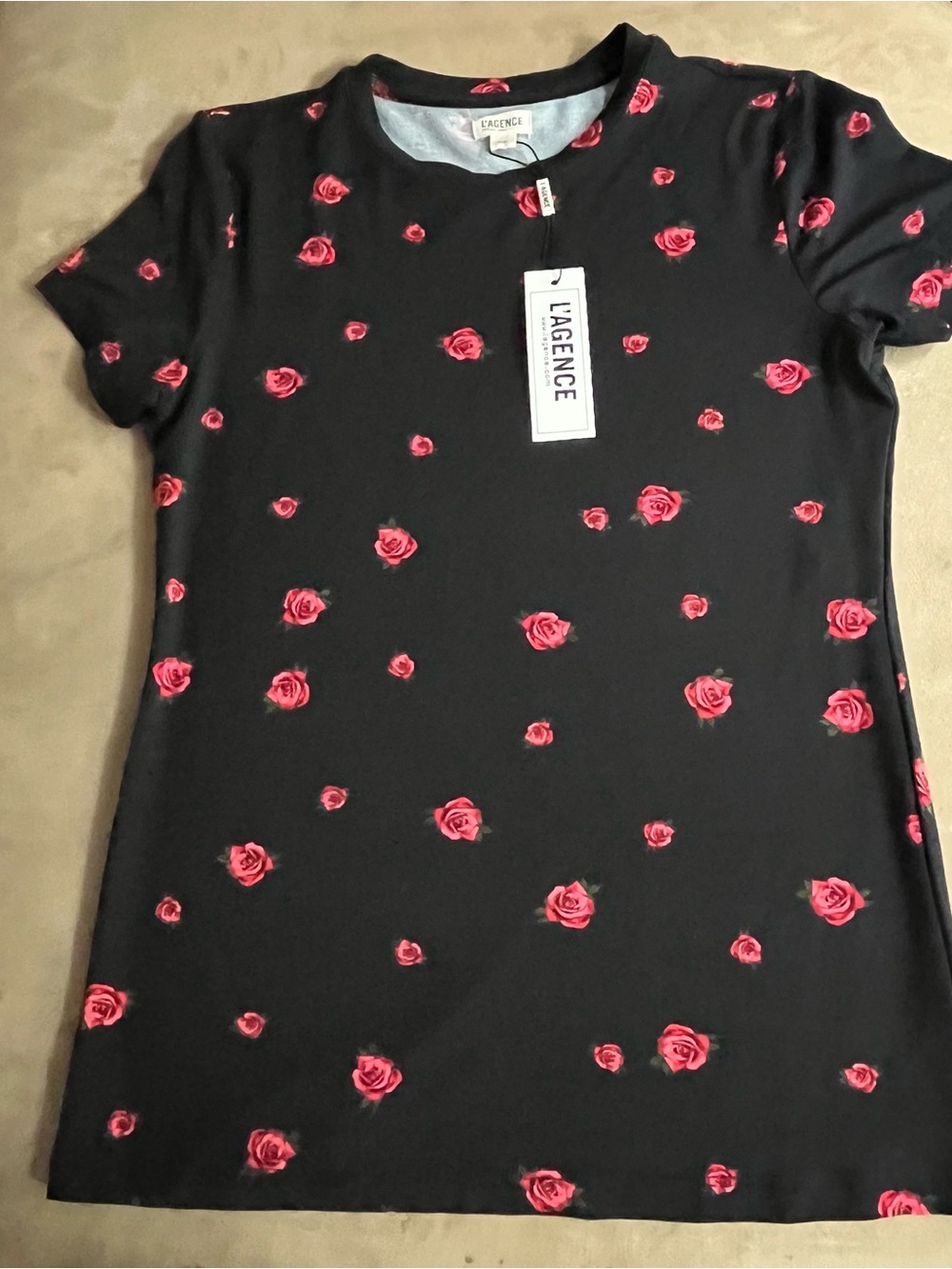 L’AGENCE Ressi Printed Jersey Top - Picture 6 of 10
